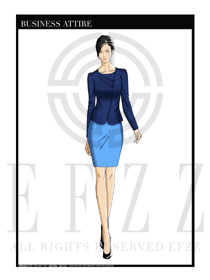 女時尚OL職業(yè)裝設計圖1212