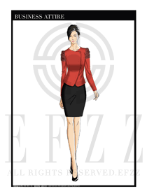 女時尚OL職業(yè)裝設(shè)計(jì)圖1218