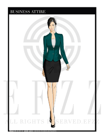 女時尚OL職業(yè)裝設計圖1219