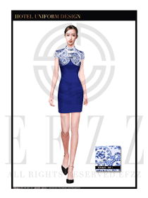 養(yǎng)生休閑會所服務(wù)生制服設(shè)計圖591