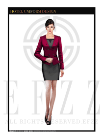 酒店大堂服務(wù)員制服設(shè)計(jì)740