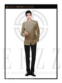 卡其色男款酒店門童制服設(shè)計(jì)圖1152