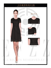 OL時(shí)尚女職業(yè)裝夏裝制服設(shè)計(jì)圖617