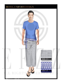 淺藍(lán)色男款按摩技師款式設(shè)計(jì)圖1331