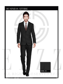 黑色男職業(yè)裝西服服裝款式圖383