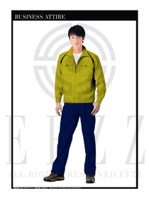 黃色男款春秋工程服服裝設(shè)計(jì)圖1038