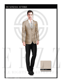 米色男職業(yè)裝西服服裝款式圖393