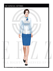 時(shí)尚典雅白女款職業(yè)套裝按摩技師制服設(shè)計(jì)圖1371