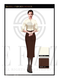 卡其色修身款大堂經(jīng)理制服設(shè)計(jì)圖1012