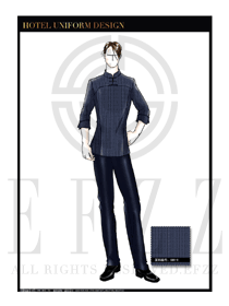 大師手繪新中式中餐服務(wù)員制服設(shè)計(jì)圖1817