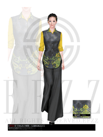 時尚SPA水療會所咨客迎賓制服設(shè)計圖413