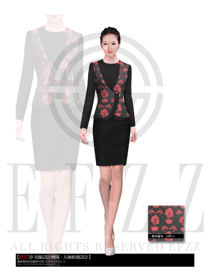 新款馬甲款中餐服務(wù)員制服設(shè)計(jì)圖1987