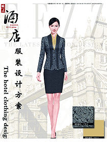 時(shí)尚長袖女款星級酒店大堂經(jīng)理服裝款式圖1182