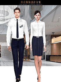 時(shí)尚簡(jiǎn)約OL職業(yè)裝男女款星級(jí)酒店大堂經(jīng)理制服設(shè)計(jì)圖1191