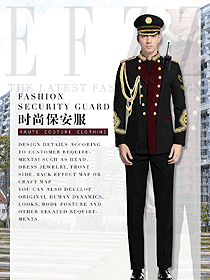 時尚男款獵裝保安制服款式設計圖332