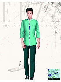 新款長袖男款民族特色酒店服裝款式圖207