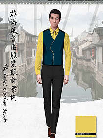 時尚馬甲款西餐服務(wù)員服裝款式圖1297