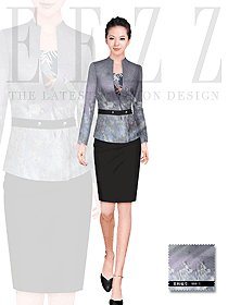 原創(chuàng)制服設計職業(yè)套裙款酒店經(jīng)理服裝款式圖410