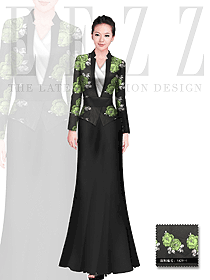 原創(chuàng)制服設(shè)計(jì)女款西餐咨客服裝款式圖470