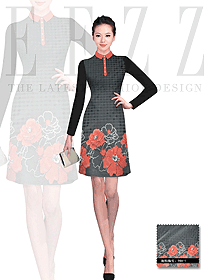 時(shí)尚女職業(yè)裝夏裝制服設(shè)計(jì)圖598