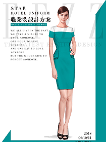 原創(chuàng)制服設(shè)計短袖女職業(yè)裝夏裝款式圖772