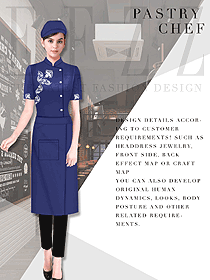 原創(chuàng)制服設計女款廚師服款式圖454
