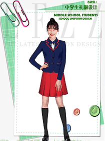 原創(chuàng)制服設(shè)計(jì)長袖女款學(xué)生服校服款式圖119