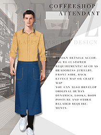 新款長袖男款快餐廳服務(wù)員制服設(shè)計(jì)圖319