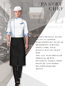 時(shí)尚白色男款廚師服款式設(shè)計(jì)圖467