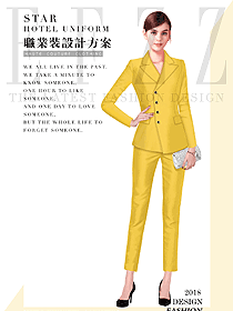 新款女秋冬職業(yè)裝制服設(shè)計(jì)圖1607