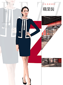 時尚女秋冬職業(yè)裝制服設計圖1612