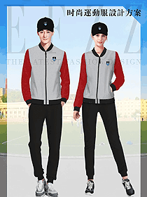 新款淺灰色學(xué)生服校服款式設(shè)計(jì)圖139