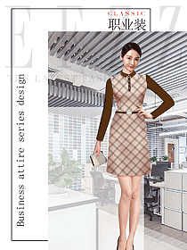 時(shí)尚女職業(yè)裝夏裝制服設(shè)計(jì)圖825