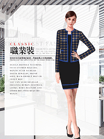 時尚女秋冬職業(yè)裝制服設計圖1754