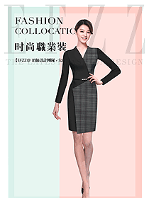 黑色連衣裙款女職業(yè)裝夏裝款式圖836