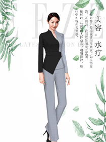 原創(chuàng)設(shè)計(jì)女款美容會(huì)所服裝款式圖743