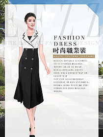 時尚女職業(yè)裝夏裝制服設(shè)計圖855
