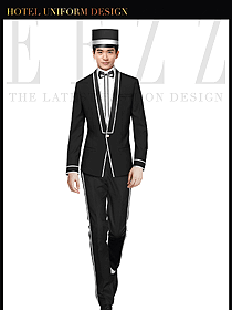 酒店門童行李生制服設計828