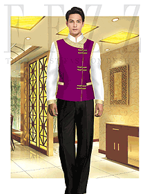 酒店中餐服務員制服954