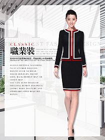 時(shí)尚黑色女職業(yè)裝夏裝制服設(shè)計(jì)圖910