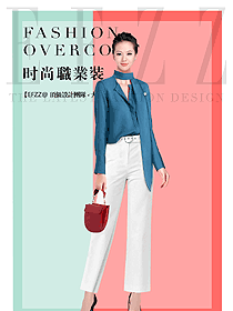 原創(chuàng)制服設(shè)計(jì)女職業(yè)裝長(zhǎng)袖襯衫款式圖341