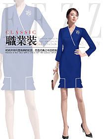 原創(chuàng)制服設(shè)計女職業(yè)裝夏裝款式圖940