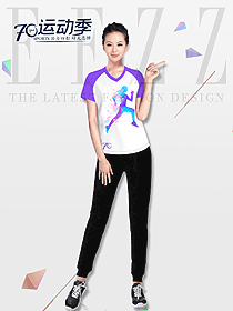 時(shí)尚女職業(yè)裝T恤制服設(shè)計(jì)圖039