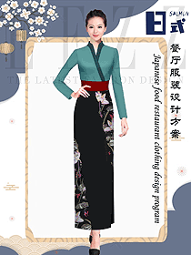 原創(chuàng)制服設(shè)計(jì)日式料理服務(wù)員制服款式圖354