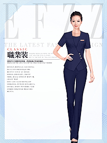 原創(chuàng)制服設(shè)計女職業(yè)裝夏裝款式圖782