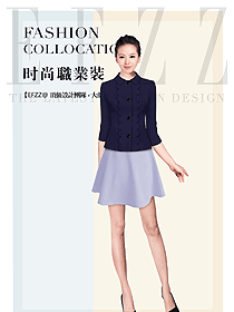 新款女職業(yè)裝夏裝制服設(shè)計(jì)圖805