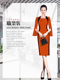 時尚女秋冬職業(yè)裝制服設(shè)計圖1624