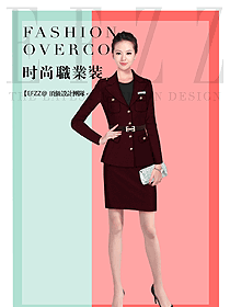 新款女秋冬職業(yè)裝制服設(shè)計(jì)圖1663