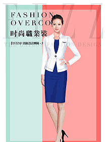 時(shí)尚女秋冬職業(yè)裝制服設(shè)計(jì)圖1673