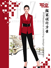 原創(chuàng)制服設(shè)計女秋冬職業(yè)裝設(shè)計稿1677